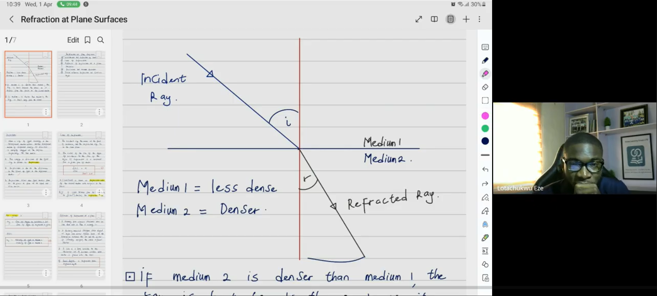 UTME Bootcamp 2026 || Physics Live Session || Refraction at Plane Surfaces Explained